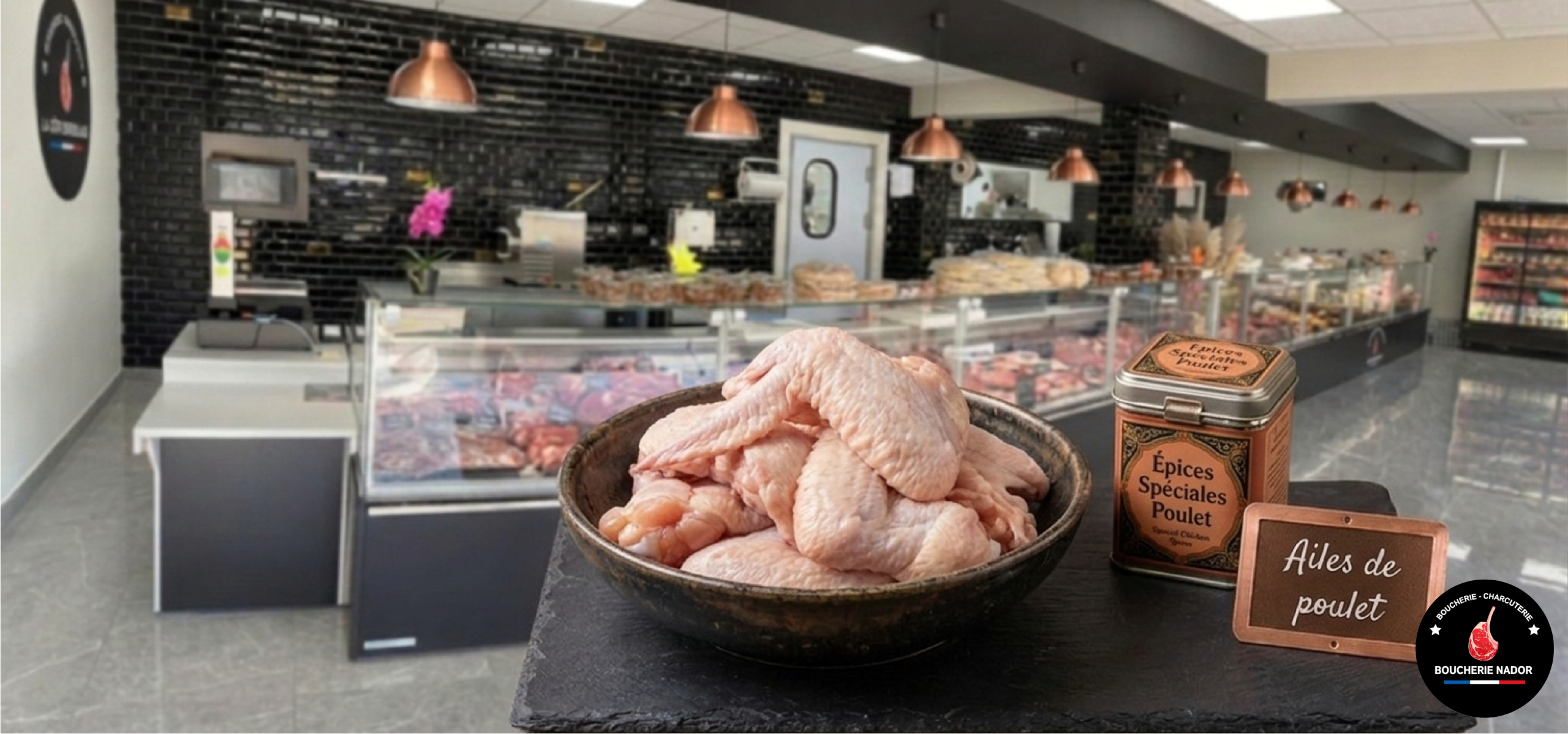 Ailes de poulet pour vos grillades - Boucherie Nador.