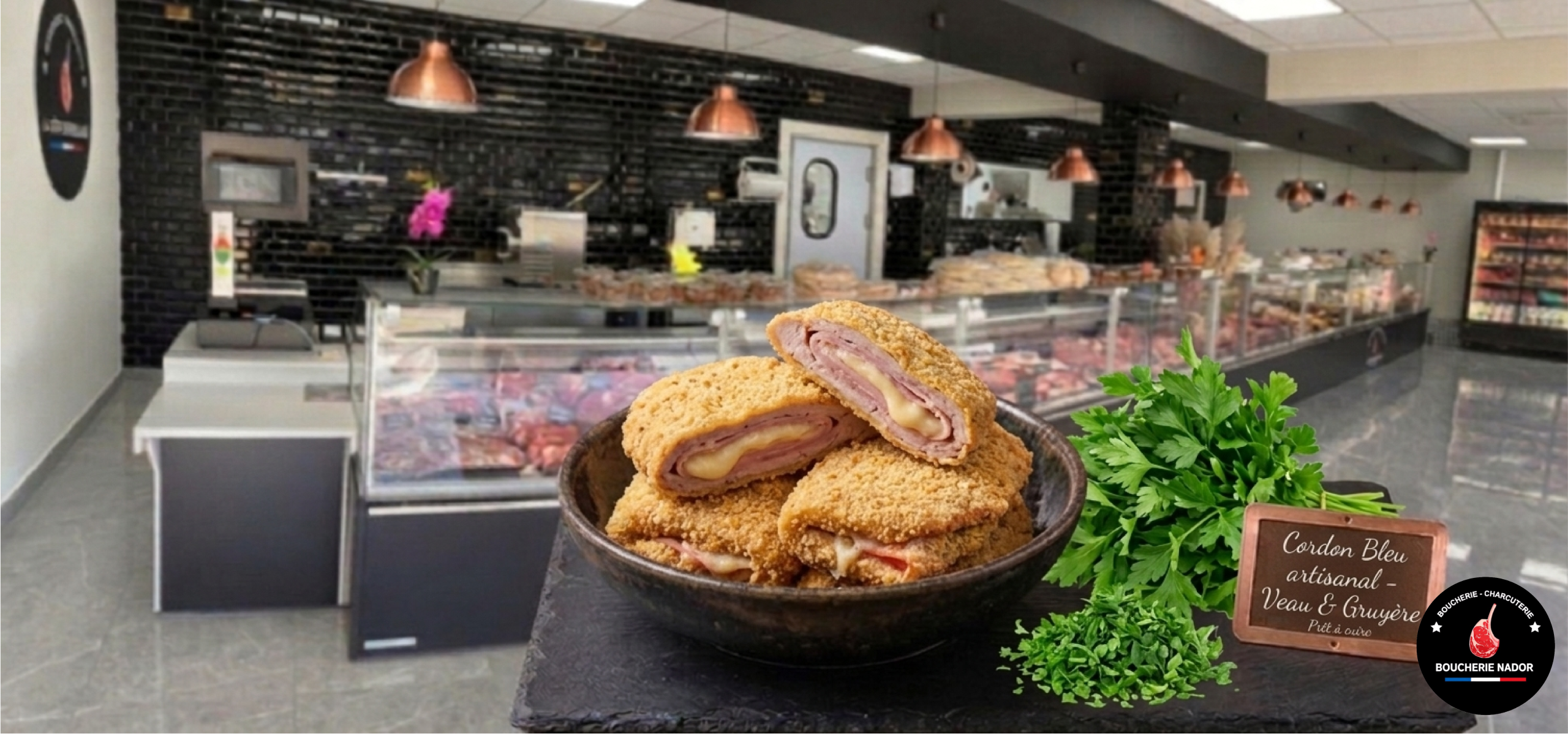 Rôti de dinde maigre et lapin entier frais sélectionnés par votre artisan boucher à Bordeaux.