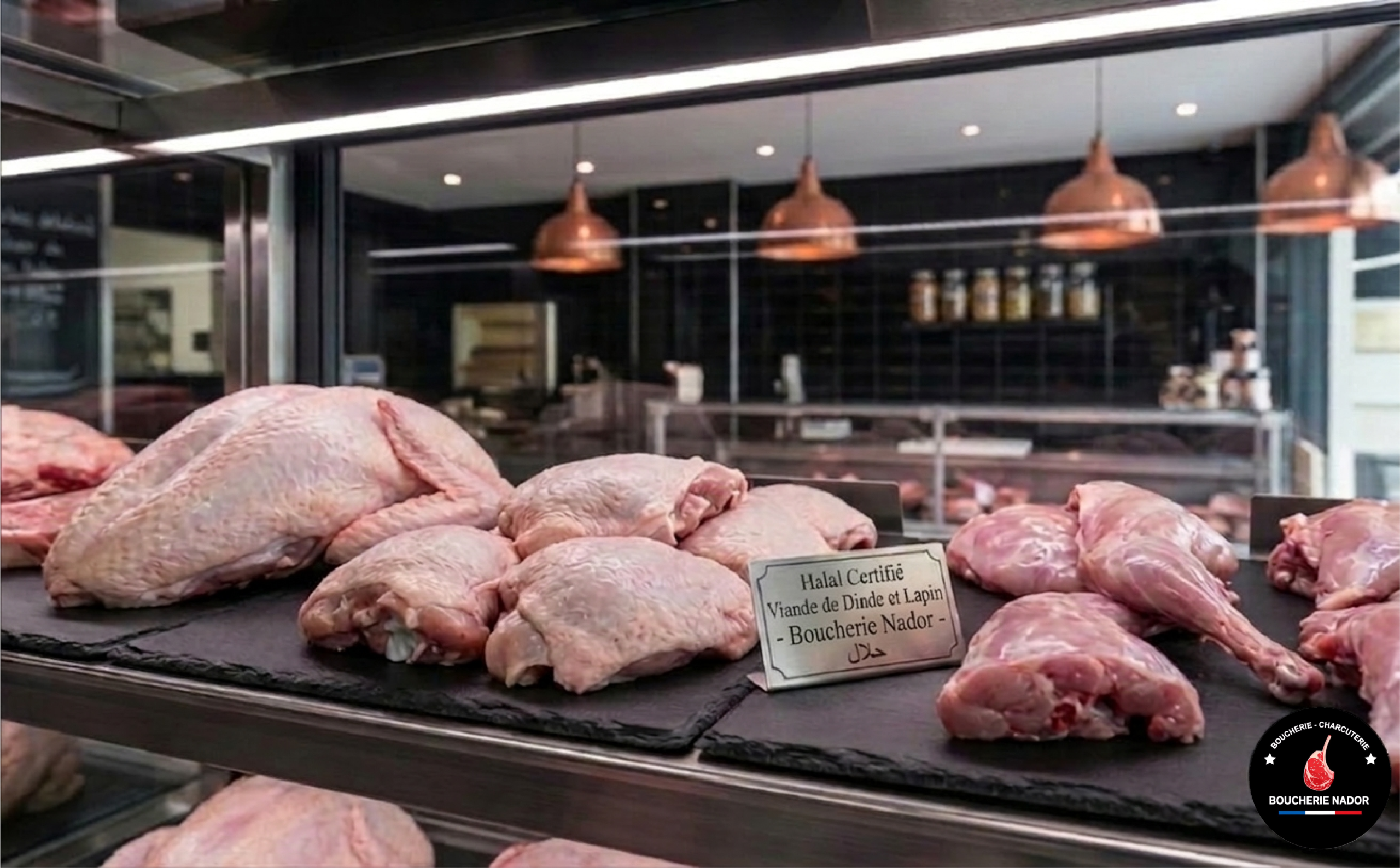 Dinde et Lapin Halal - Boucherie Nador Bordeaux.