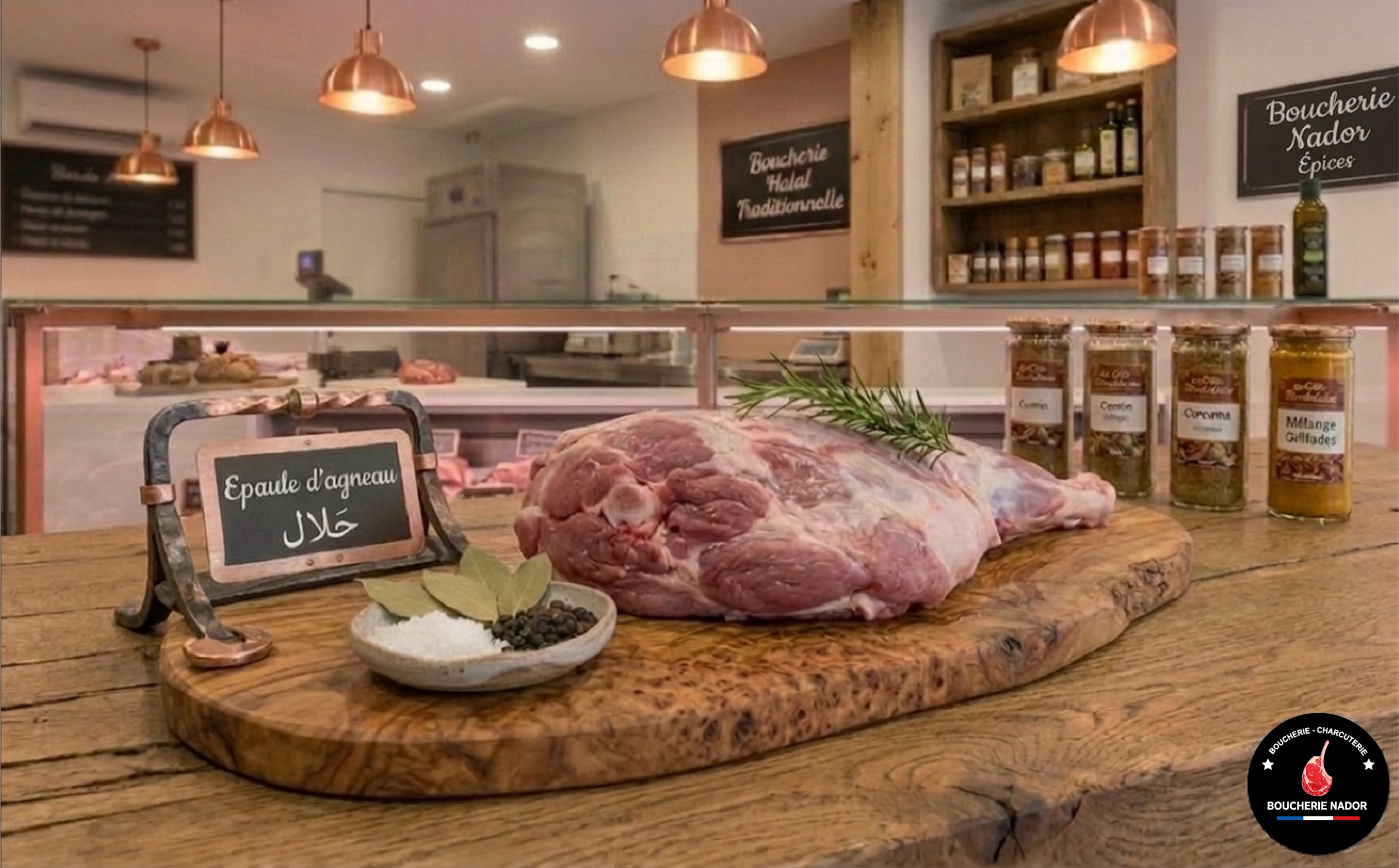 Epaule d'Agneau fraîches, découpe artisanale de qualité premium.
