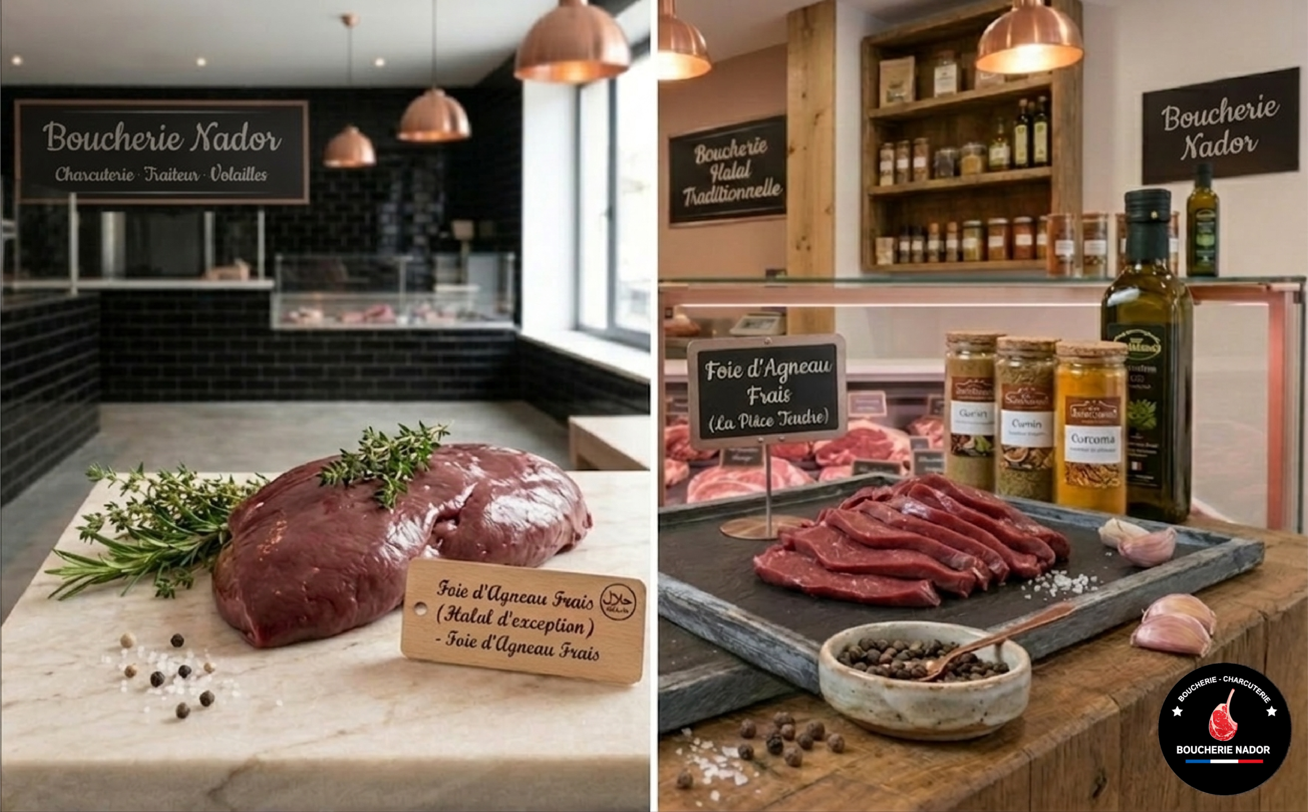 Foie d'agneau frais de qualité supérieure pour une cuisine tendre et riche en saveurs.