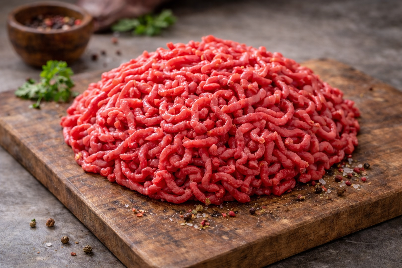 Viande hachée de bœuf fraîche, préparée à la demande par nos artisans bouchers.